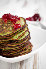 Wall Mural - Spinach pancakes