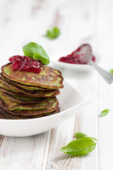 Wall Mural - Spinach pancakes