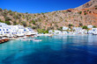 Greek village of Loutro, Crete