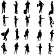 © majivecka - Vector silhouette of business people.