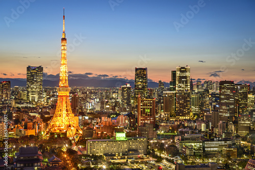 Fotoboard na płycie Tokio Tokio panoramę miasta
