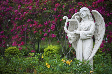 Sculpture of angel in Park