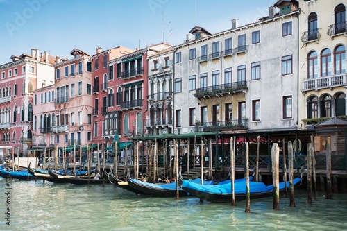 Naklejka ścienna Typical view of the Canal Grande Canale in Venice, Italy