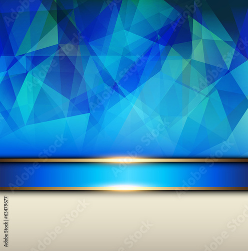 Abstract background, blue vector polygons texture