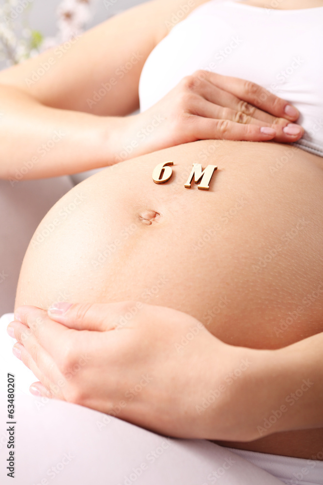 6 miesiąc ciąży - obrazy, fototapety, plakaty 