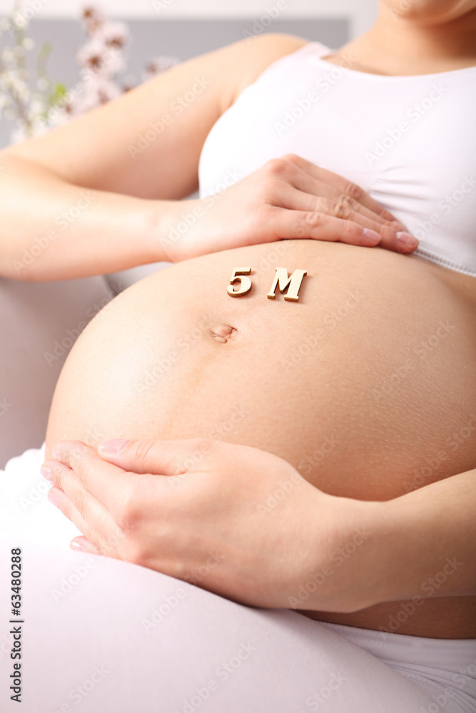 5 miesiąc ciąży - obrazy, fototapety, plakaty 