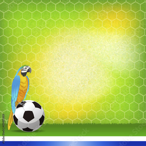 Board z aluminiowym obramowaniem Piłka nożna Brazylia Parro Tło Brazylia i futbolowy tło