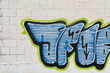 Graffiti on grunge wall