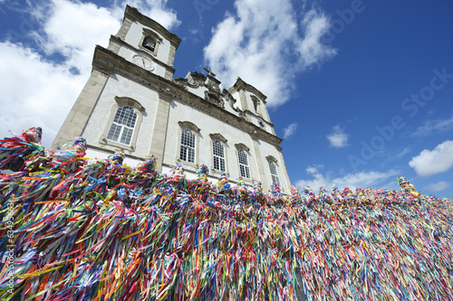 Fotografie, Obraz Wish Ribbons Famous Bonfim Church Salvador Bahia Brazil