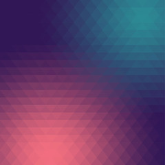 Fototapete - Abstract triangle mosaic gradient background