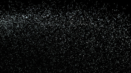 Canvas Print - Drops of rain on a black background