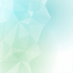 Wall Mural - Green blue crystal structure abstract background