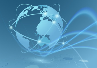 Wall Mural - Global trade connections travel communication relations