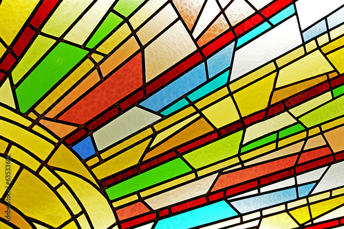 Naklejka dekoracyjna Stained glass window detail