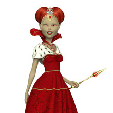 Red Queen Elf Portrait