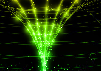 Wall Mural - Neon Technology Background.