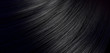 Leinwandbild Motiv Black Hair Blowing Closeup