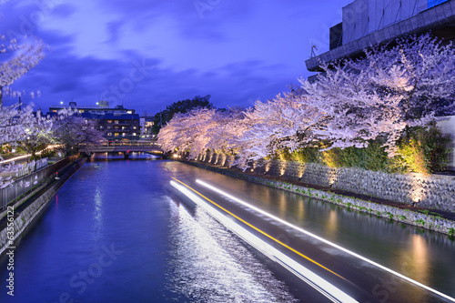 Naklejka samoprzylepna Okazaki canal, kyoto, japonia