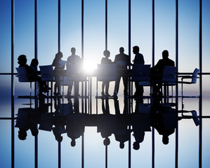 Wall Mural - Group of Business People Meeting