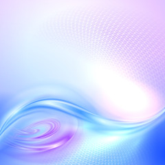 Wall Mural - Abstract blue and purple waving background