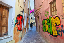Старый город и граффити. Греция. Крит. Ханья