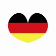 Herz Deutschlandfahne