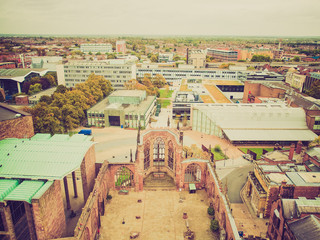 Wall Mural - Retro look City of Coventry