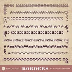 Wall Mural - Borders with corner elements - set 3