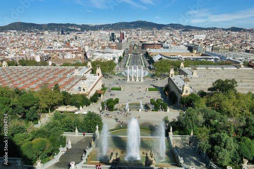 Fotoboard na płycie Barcelona pejzaż