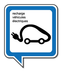 Sticker - Logo recharge véhicules électriques.