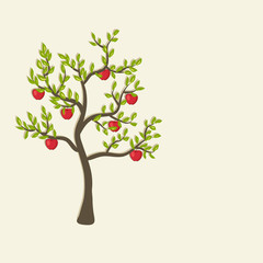 Poster - apple tree background