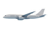 Fototapeta  - 3D Airplane on White Background