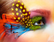 © Serg Zastavkin - Woman with fashion feather eyelashes make-up