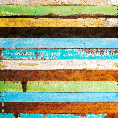 Board z aluminiowym obramowaniem Vintage, surowe drewno deski