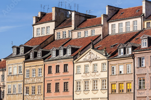 Fotoboard na płycie Warszawskie stare miasto.