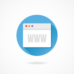 Wall Mural - vector browser icon