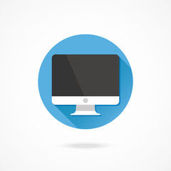 Wall Mural - vector computer display icon