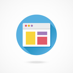 Wall Mural - vector responsive web design icon