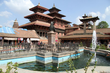 Canvas Print - Fountain in Patan