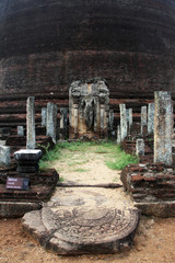 Wall Mural - Moon stone and Buddha