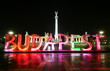 colorful letters of Budapest