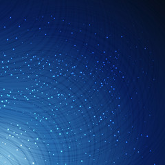 Wall Mural - abstract techno design elements on a blue background.