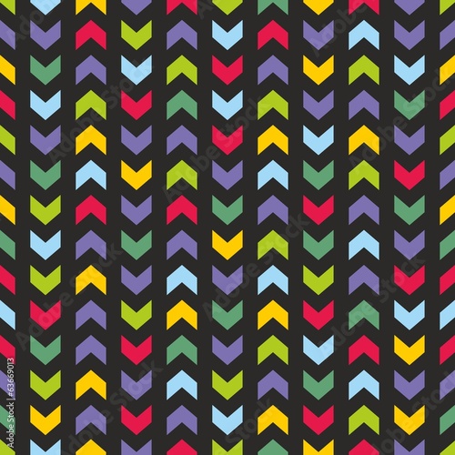 Obraz na płótnie canvas Wektor bez szwu owijania zig zag dekoracji płytek tapety