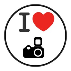 Sticker - J'aime : Appareil photo