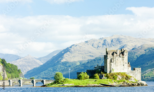 Obraz na płótnie canvas czteroczęściowy "tetraptyk" Eilean donan castle, loch duich, scotland