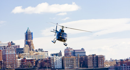 Wall Mural - helicopter, Brooklyn, New York City, USA