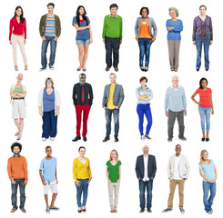 Poster - Group of Multiethnic Diverse Colorful People