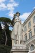 One of the four allegorical sculptures in Piazza del Popolo