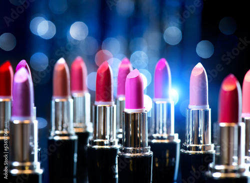 Fotografie, Obraz Fashion Colorful Lipsticks. Professional Makeup and Beauty