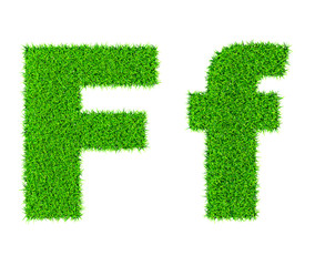 grass letter f